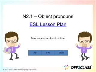 An Introductory ESL Lesson Plan On Object Pronouns