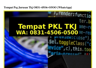 Tempat Psg Jurusan Tkj 08౩I·Ꮞ50Ꮾ·0500[WhatsApp]