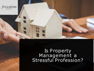 Is Property Management a Stressful Profession