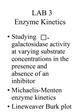 LAB 3 Enzyme Kinetics