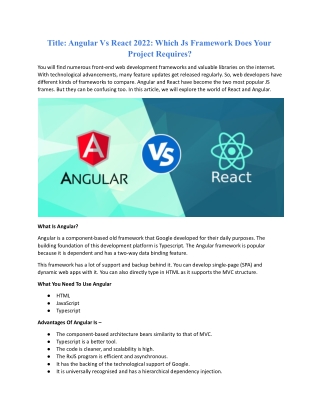 Angular vs. React 2022 Which JS Framework Does Your Project Requires.docx