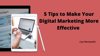 Lisa Romanello | Why Are Digital Marketing Campaigns So Effective?