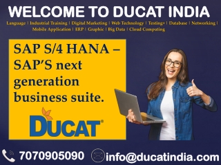 SAP S4 HANA SAPS next generation business suite