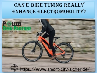 Buy E-Bike Tuning Online in Germany
