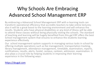 Why Schools Are Embracing Advanced School Management ERP