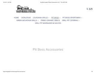 Buy Best Quality Pit Boss Accessories In UK | The Grill Pit