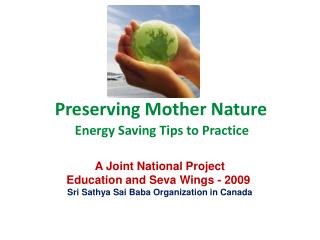Preserving Mother Nature
