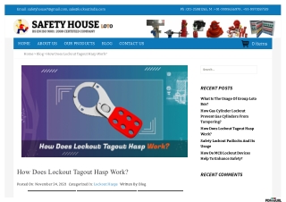 how does lockout tagout hasp work