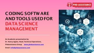 Coding Software and Tools used for Data Science Management - Phdassistance