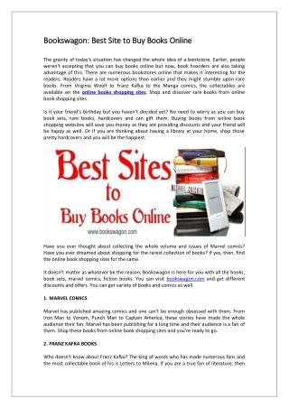 Bookswagon Best Site to Buy Books Online