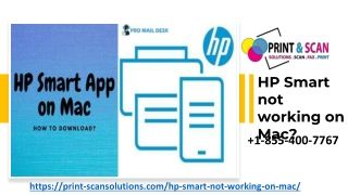 HP Smart app not working on Mac  1-855-400-7767,
