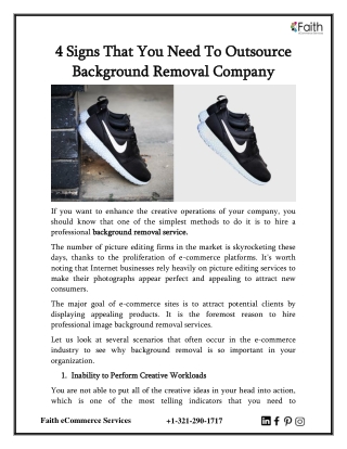 4 Signs That You Need To Outsource Background Removal Company