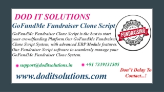 GoFundMe Fundraiser Script - Readymade Clone Script