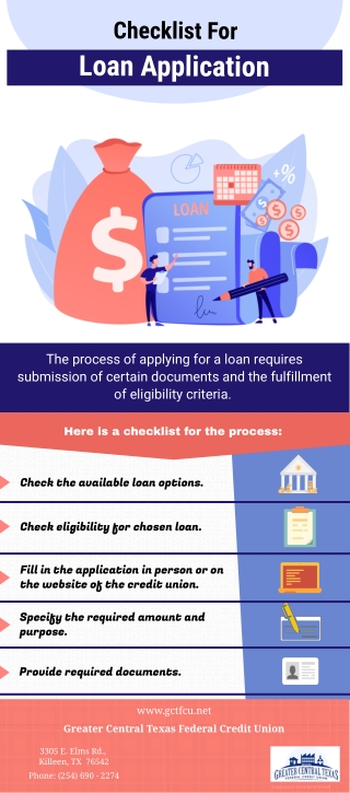 Checklist For Loan Application