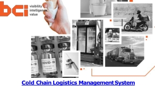 Cold Chain Logistics Management