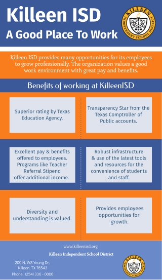 Killeen ISD A Good Place To Work