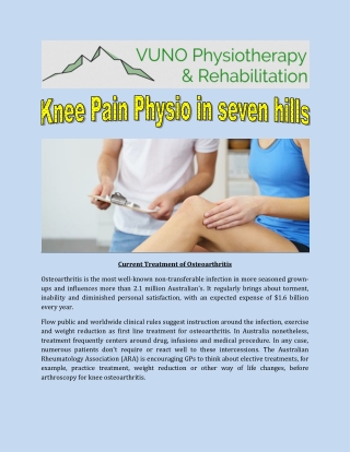 Knee Pain Physio in Seven Hills