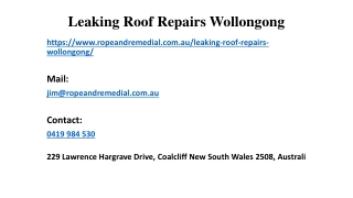 Identifying Roof Leak And leaking roof repairs Wollongong