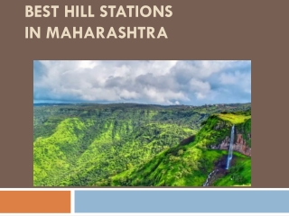 Best Hill Stations in Maharashtra