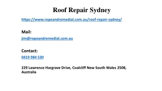 Maintain the Security of Your Assets With roof repair Sydney
