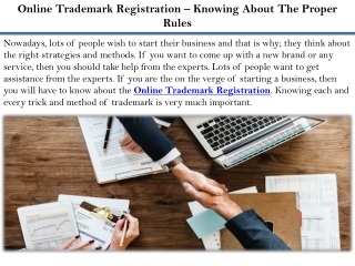 Online Trademark Registration – Knowing About The Proper Rules