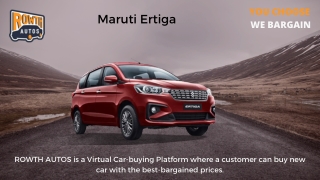 Maruti-Suzuki Ertiga - RowthAutos
