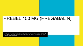 PREGARICA 150 MG (PREGABALIN)