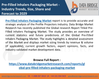 Pre-Filled Inhalers Packaging Market COVID 19 Impacted In-Depth Analysis