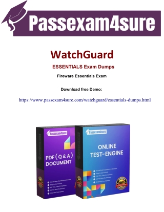 Download Now Essentials Dumps PDF From PassExam4Sure