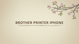 How to print from iPhone to Brother Printer?