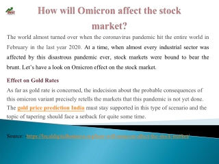 How will Omicron affect the stock market