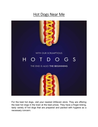 Hot Dogs Near Me