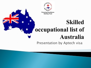 Australia Skilled Occupation List in 2022 – Aptech Visa