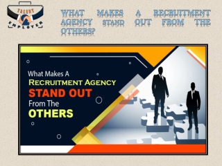 What Makes A Recruitment Agency Stand Out From The Others