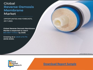 Reverse Osmosis Membrane Market Expected to Reach $13.5 Billion by 2025