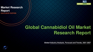 Cannabidiol Oil Market Growth, Size, Share, Trends, COVID-19 Impact Analysis, an