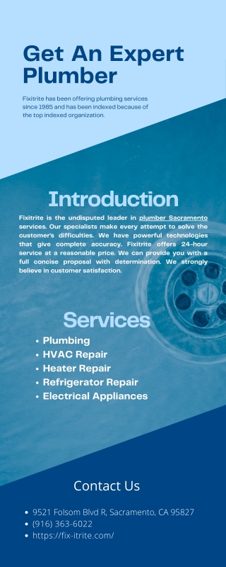 Get An Expert Plumber