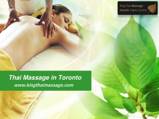 Best Thai Massage Therapy in Toronto