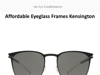 Affordable Eyeglass Frames Kensington