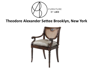 Theodore Alexander Settee Brooklyn, New York