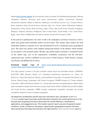 Grid Controller Market Trends
