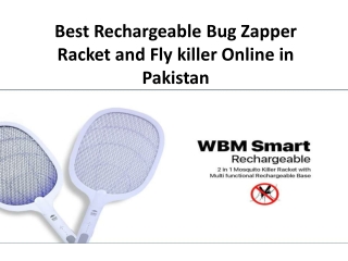 Best Rechargeable Bug Zapper Racket and Fly killer
