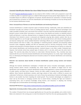 Livestock Monitoring Market