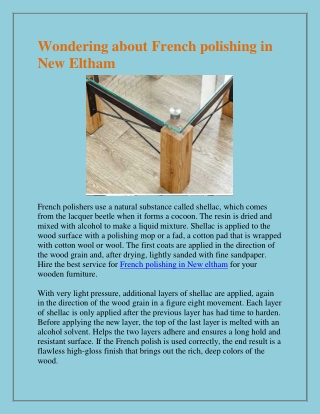 Find The Best Glass Polishing in New Eltham.