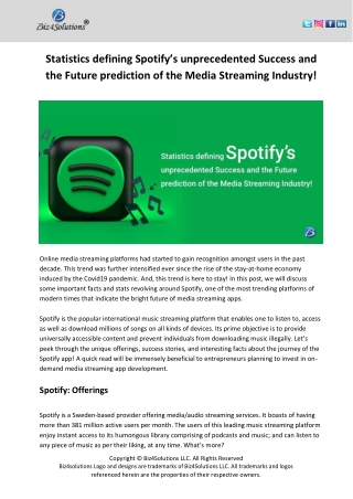 Spotify: Usage Statistics, Success Stories, and USPs in 2022