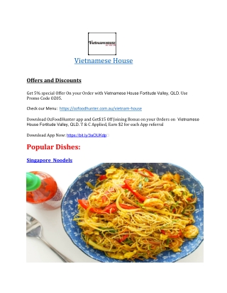 5% off - Vietnamese House Fortitude Valley, QLD