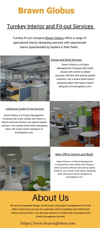 Turnkey Interior and Fit-out Services - Brawn Globus