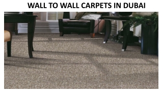 WALL TO WALL CARPETS IN DUBAI
