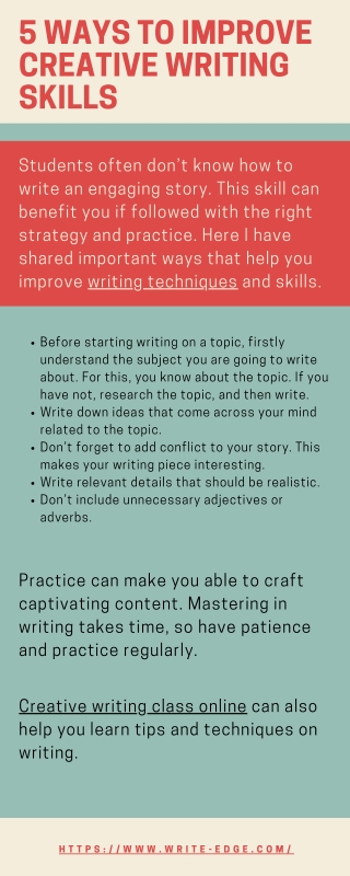 5 Ways To Improve Creative Writing Skills