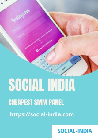 Cheapest SMM Panel- Social india